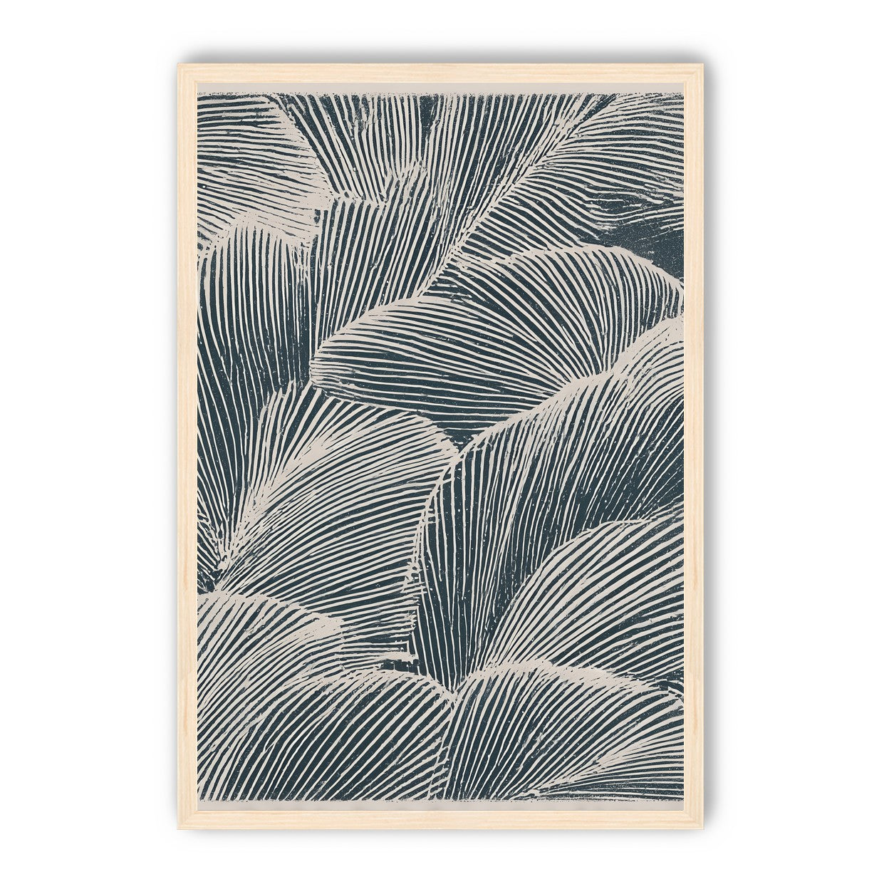 Palm fronds pressed together