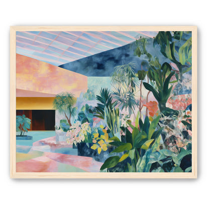 Pastel rooms for green leaves