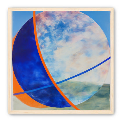 Orange cut through the circle