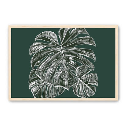 White veins on green field