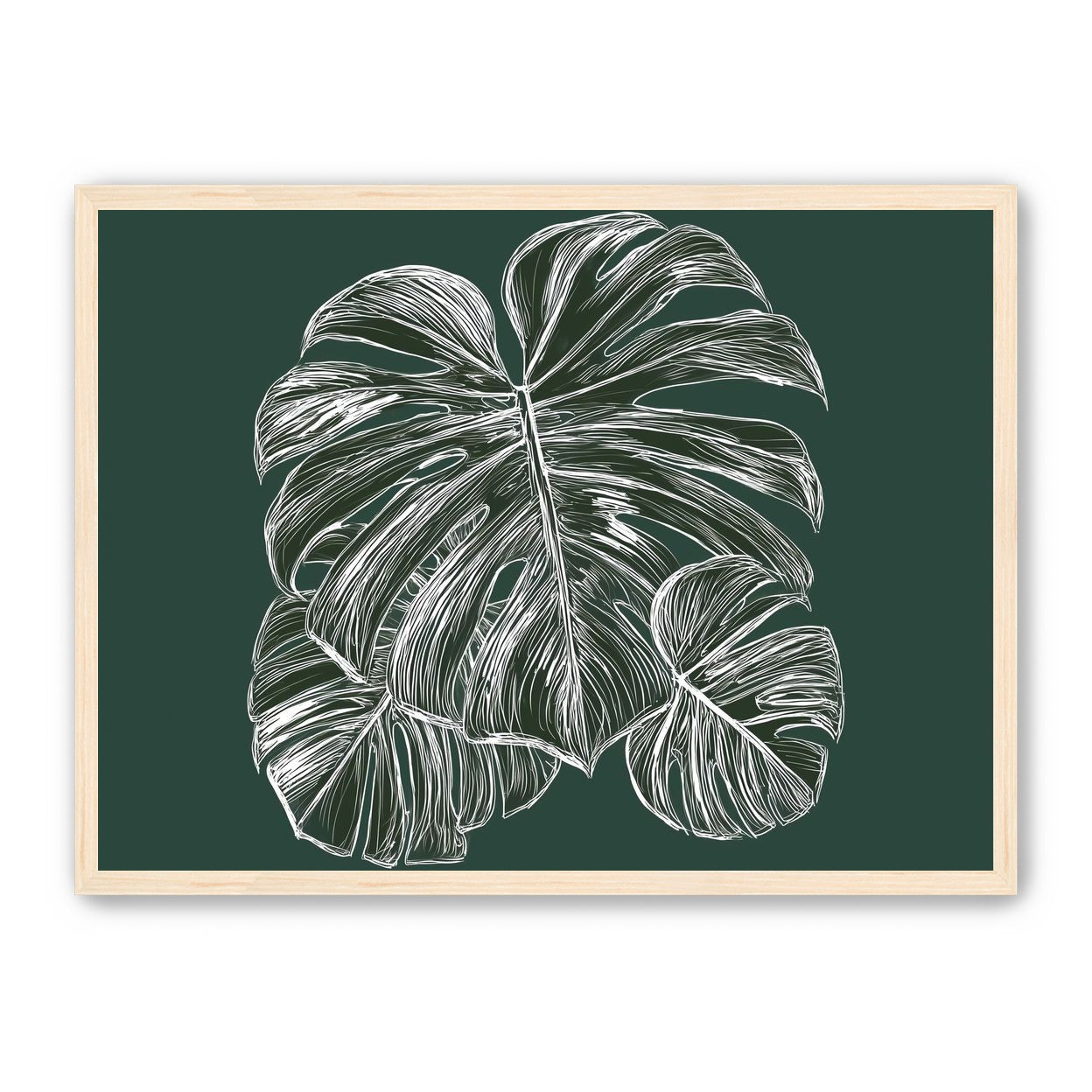 White veins on green field