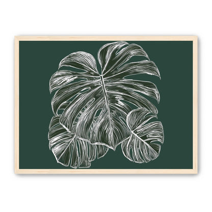 White veins on green field