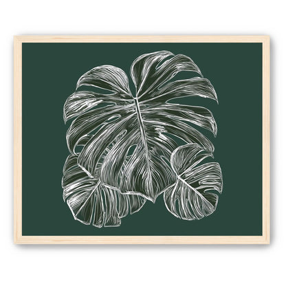 White veins on green field