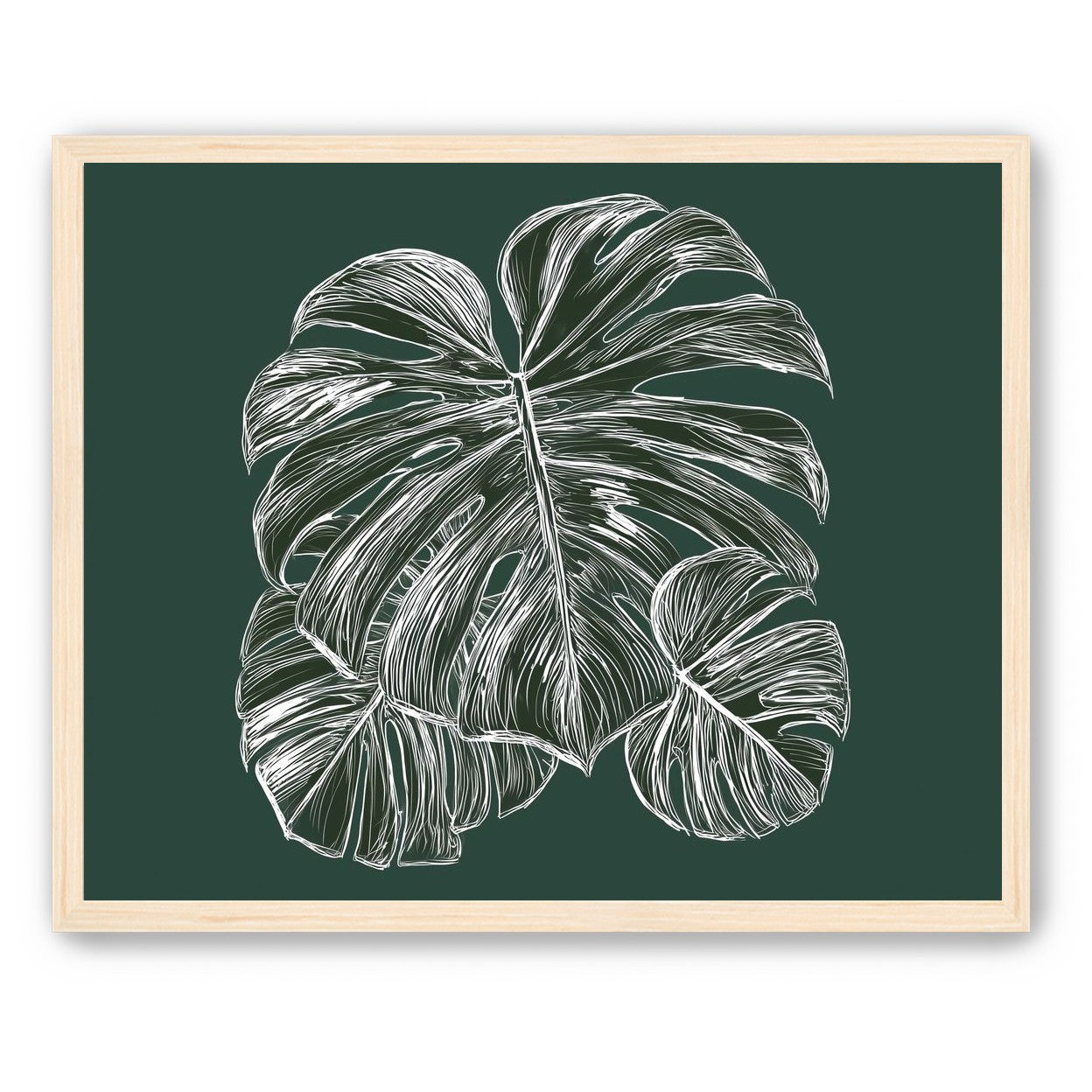 White veins on green field