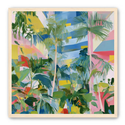 Palm shadows on color fields