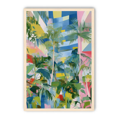 Palm shadows on color fields