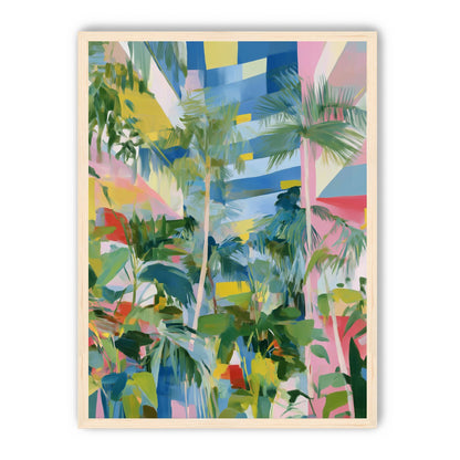 Palm shadows on color fields