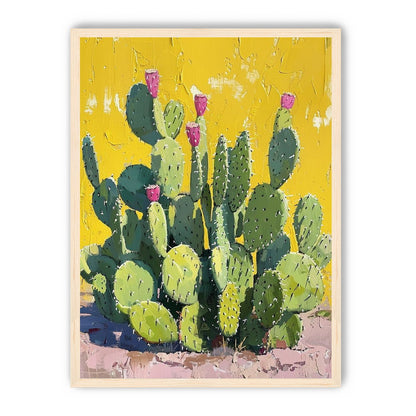 Pink blooms in yellow heat