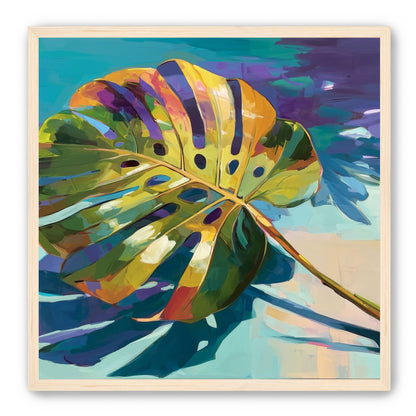 Palm Leaves in Layered Paint
