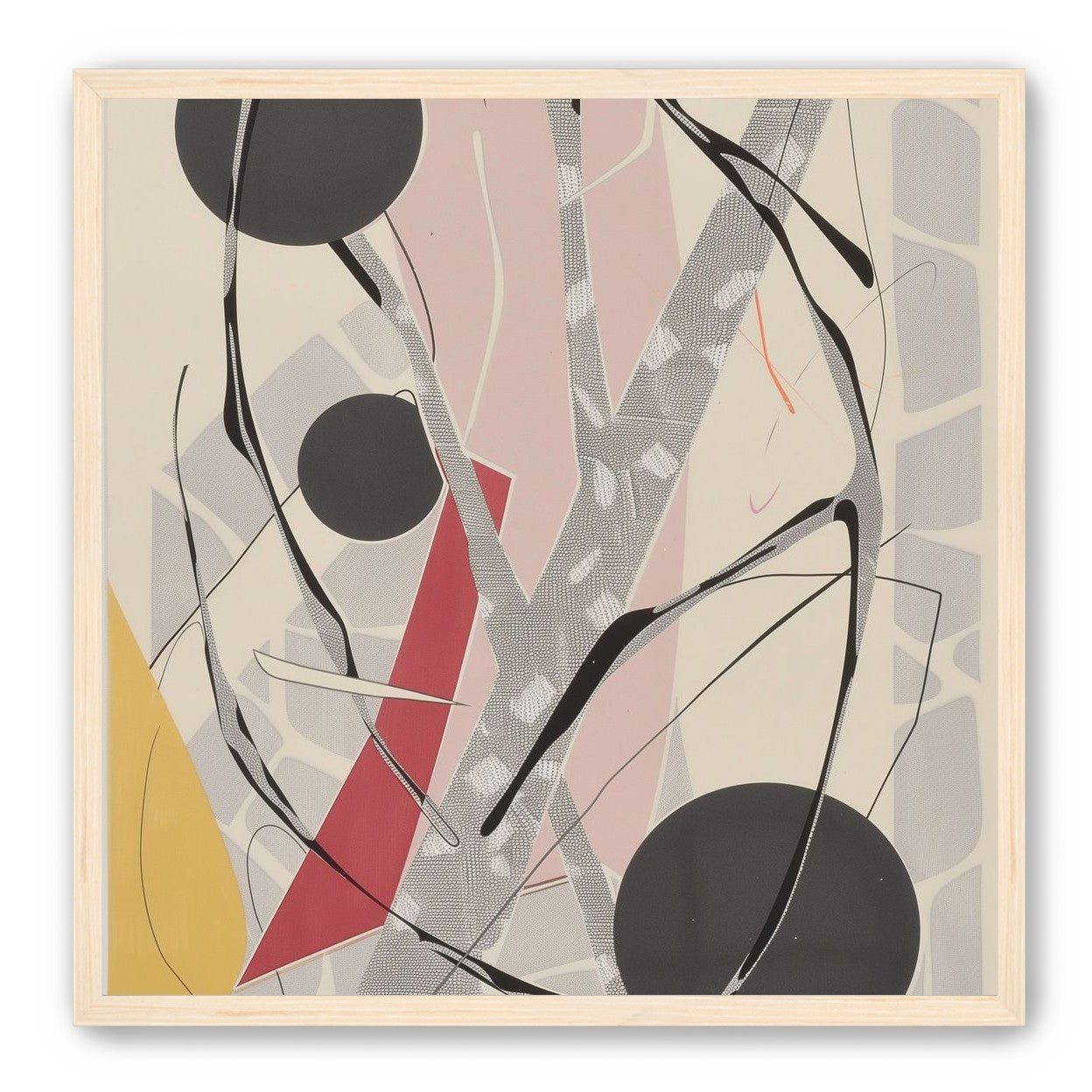 Layered circles with red wedge