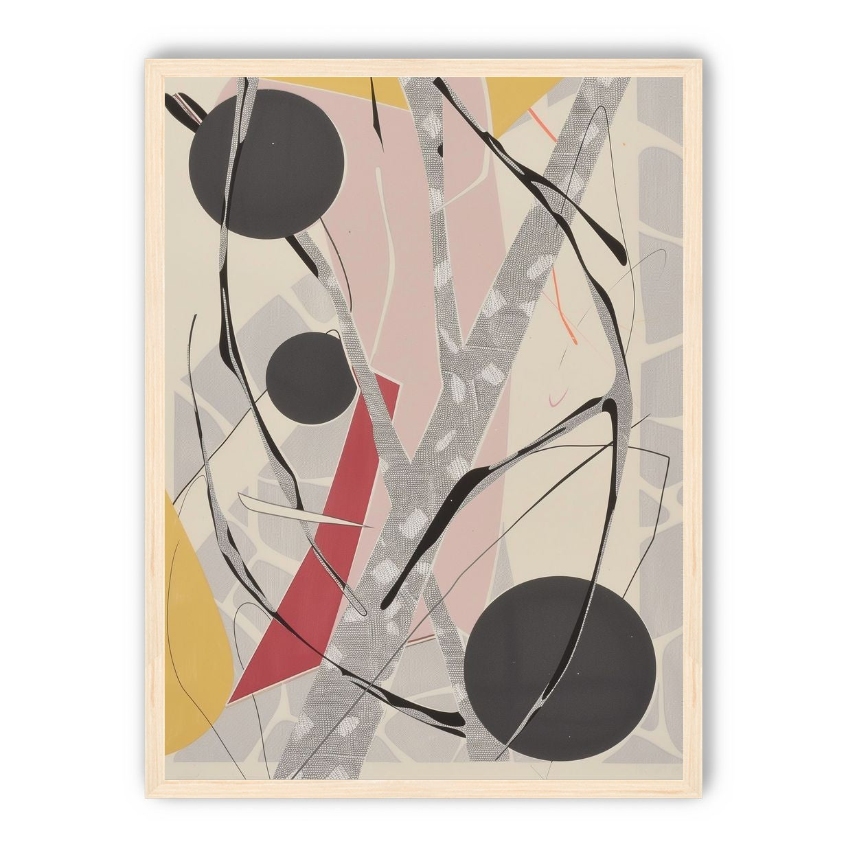 Layered circles with red wedge