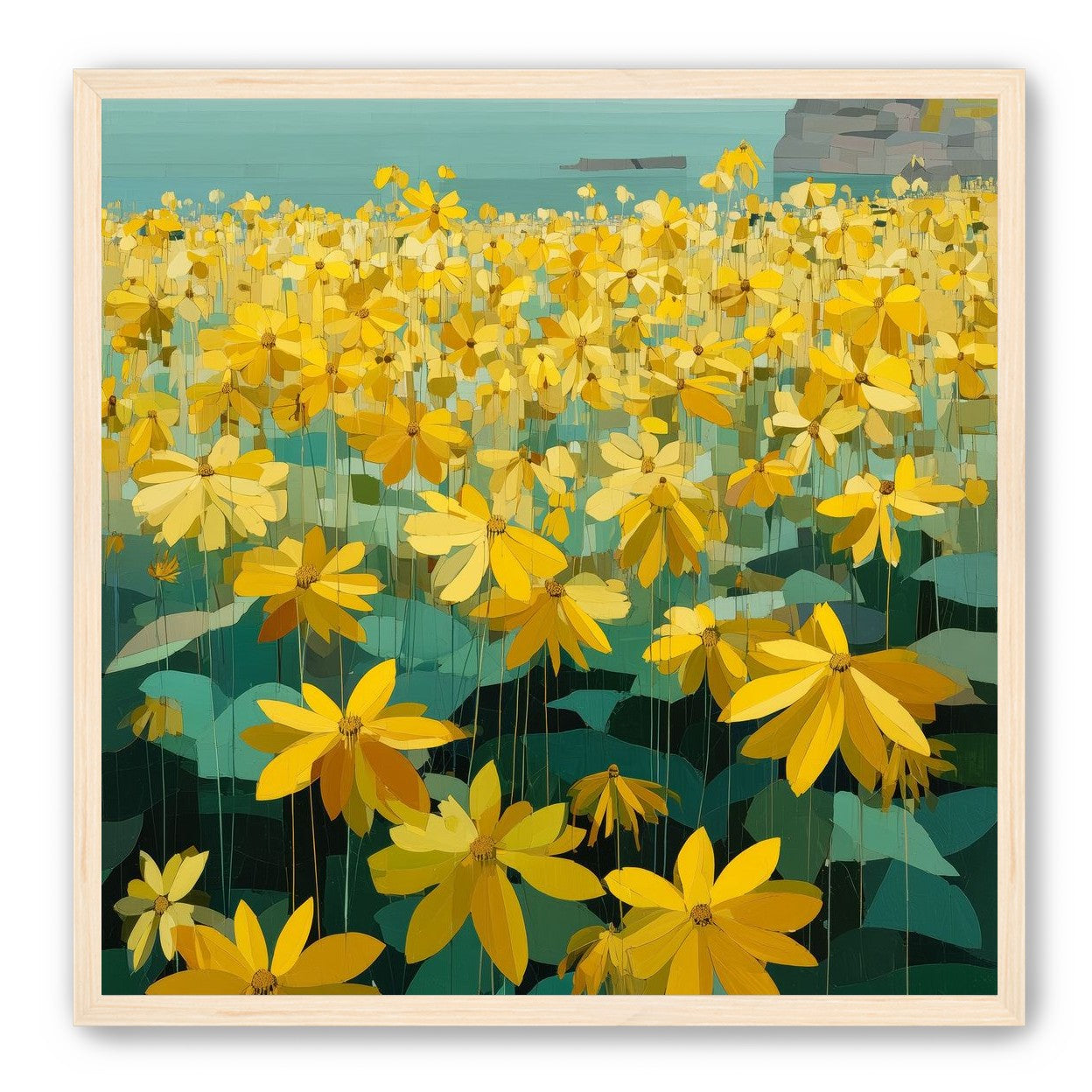Flowers Along the Water