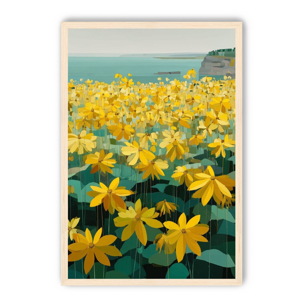 Flowers Along the Water