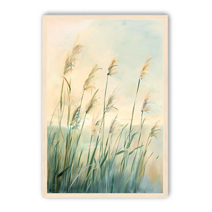 Peach light on reeds