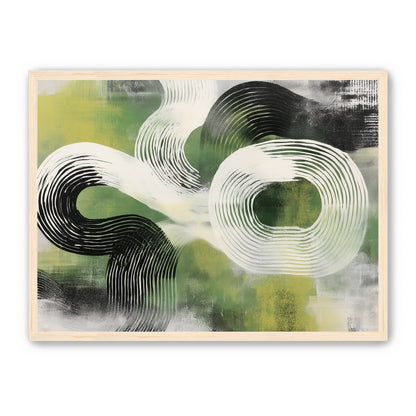 White arcs across green field