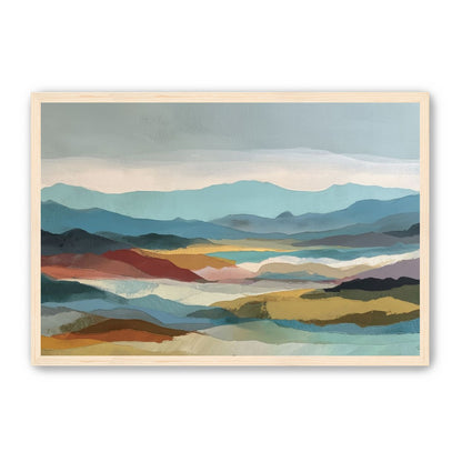 Layered Hills in Cool Bands