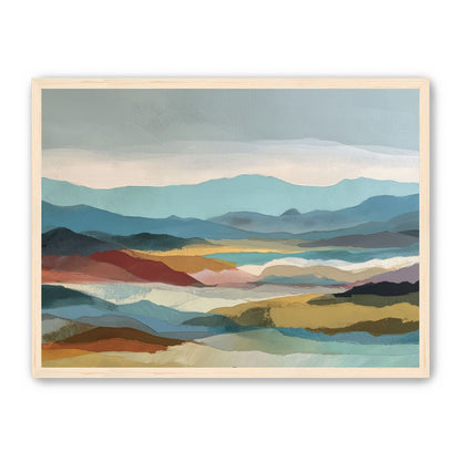 Layered Hills in Cool Bands