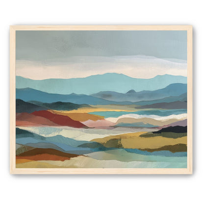 Layered Hills in Cool Bands