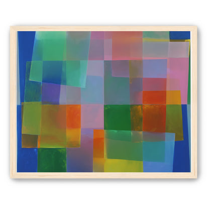 Blue depth under warm veils