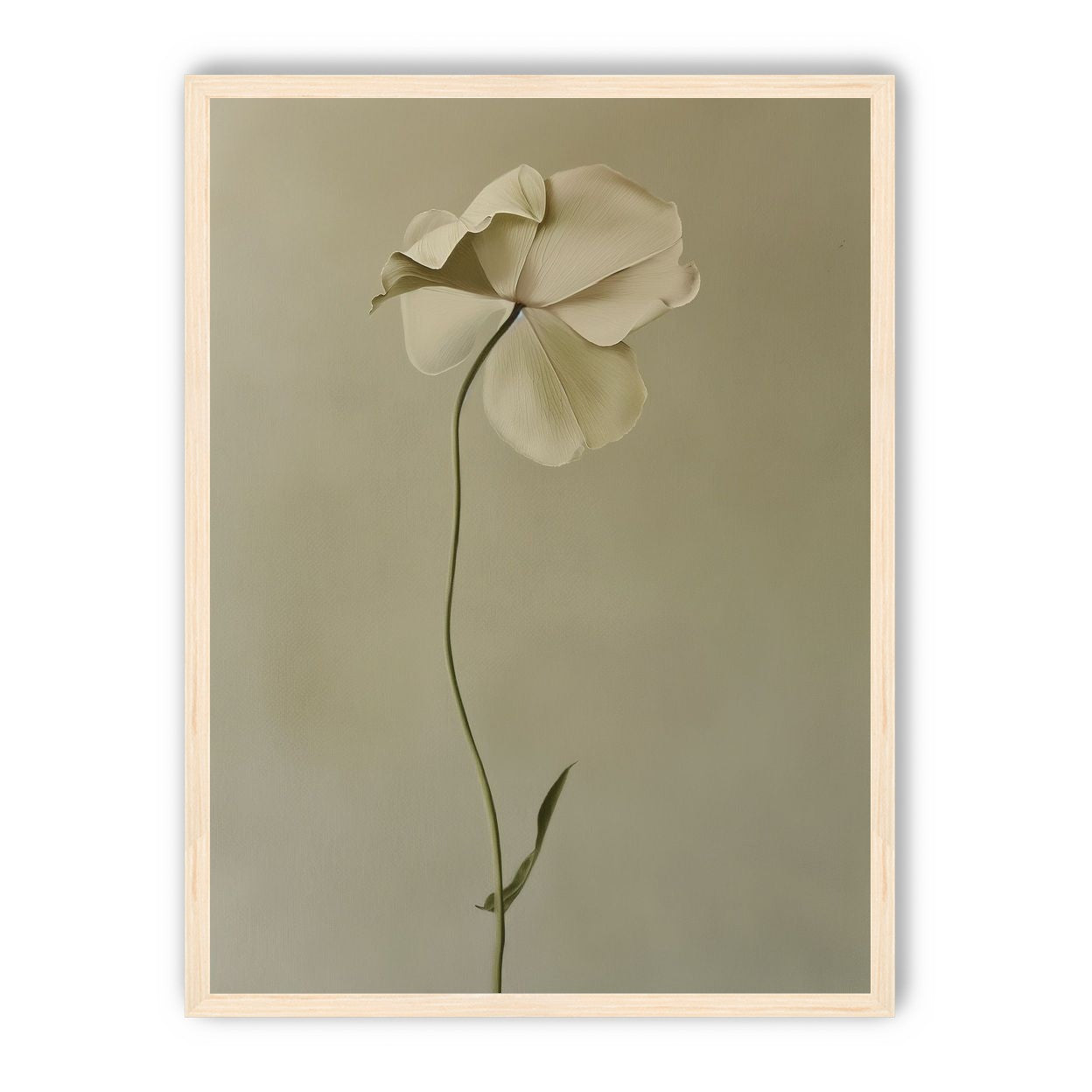 One flower leaning into quiet