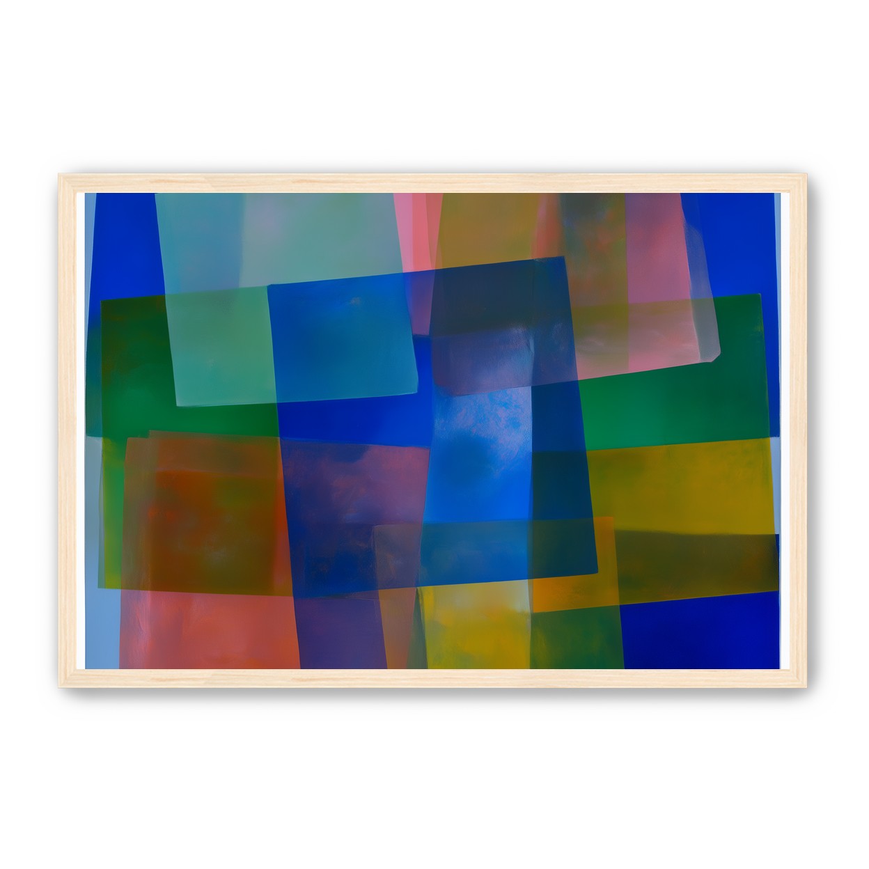 Blue pooling through pink veils