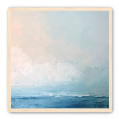 Quiet sea under pale sky