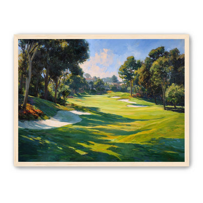 Ocean Haze Over Fairways