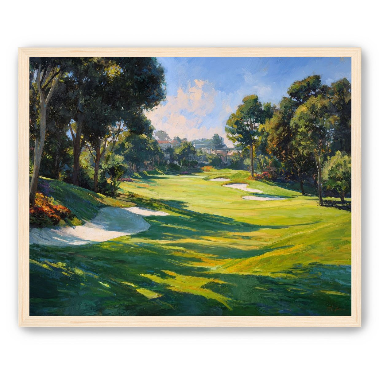 Ocean Haze Over Fairways