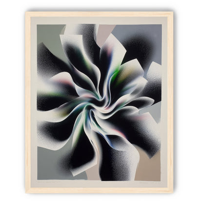 Spiral fold within pale blocks