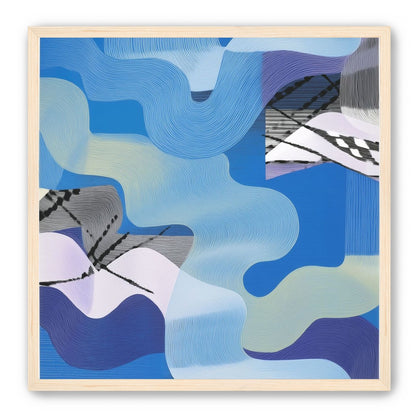 Waves within blue blocks