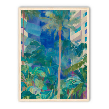 Palm shade between towers