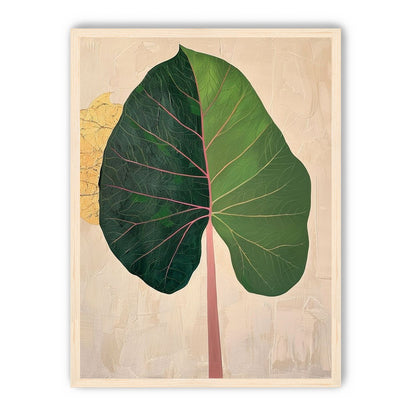 Split green leaf portrait