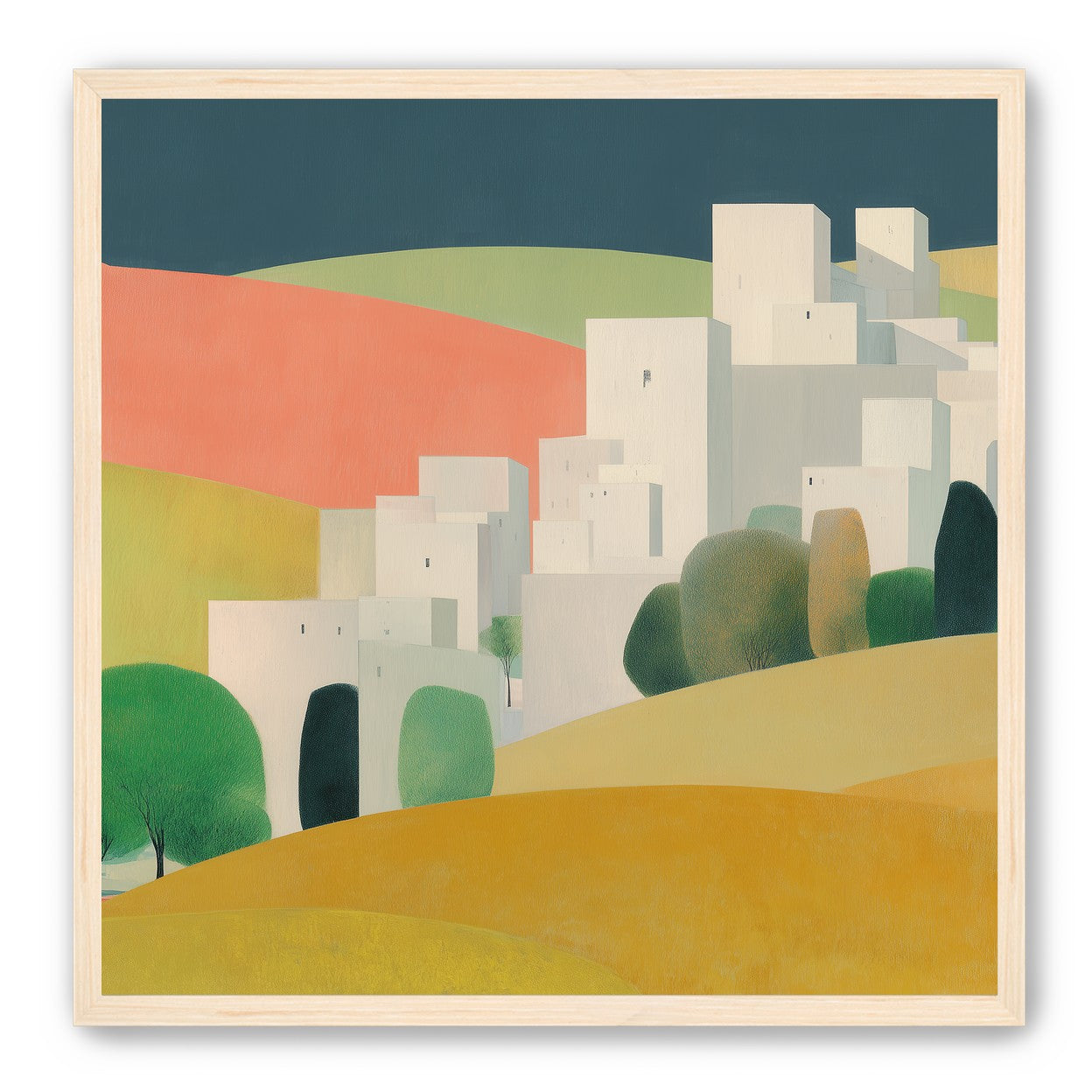 White towers in coral hills