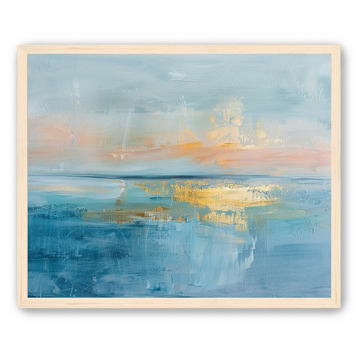 Gold light on quiet water