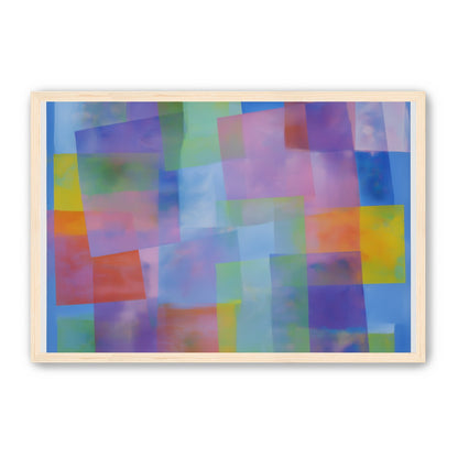 Blue field under shifting pastels