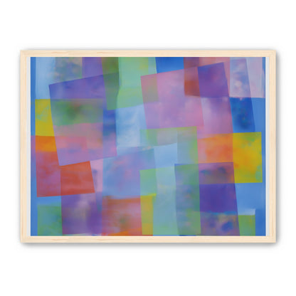 Blue field under shifting pastels