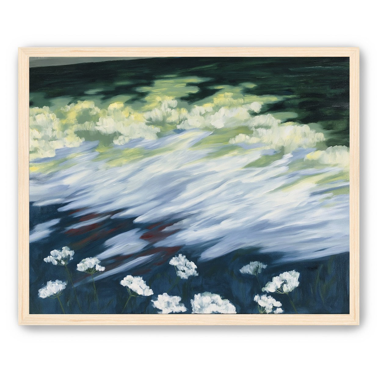 Wind skimming the wildflowers