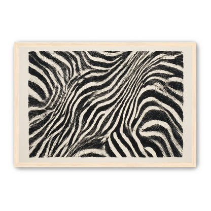 Zebra stripes across the frame