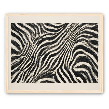 Zebra stripes across the frame