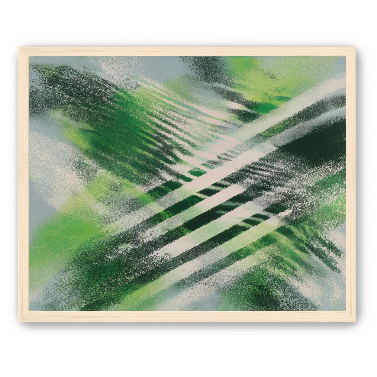 White X across green field