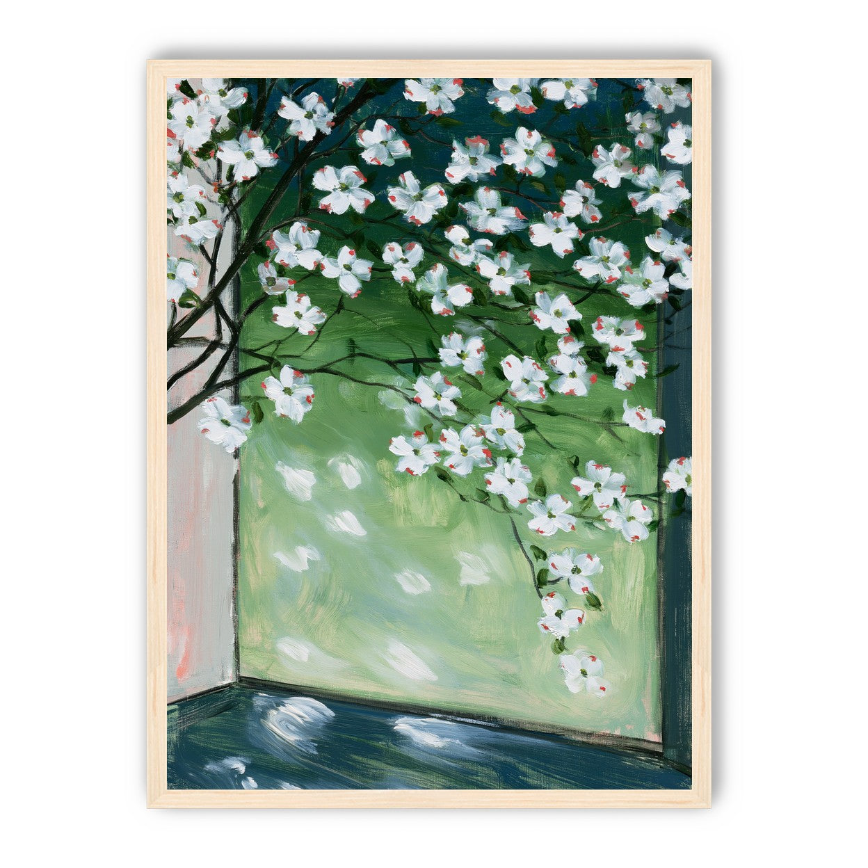 Blossoms at the windowpane