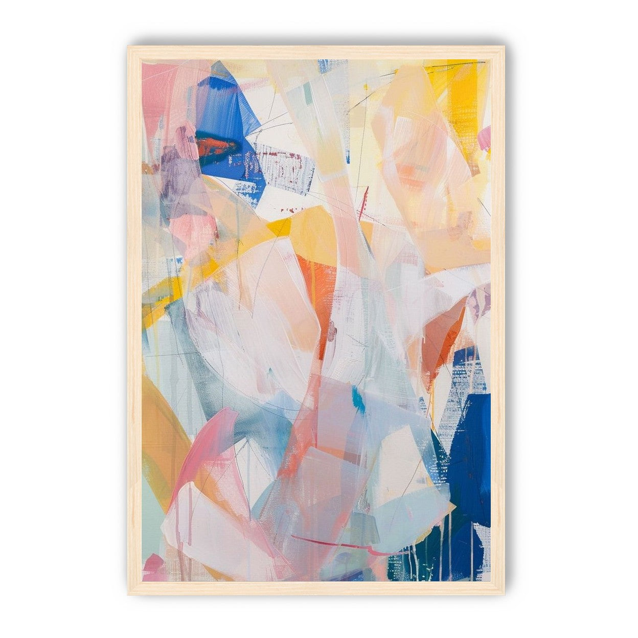 Translucent layers on canvas