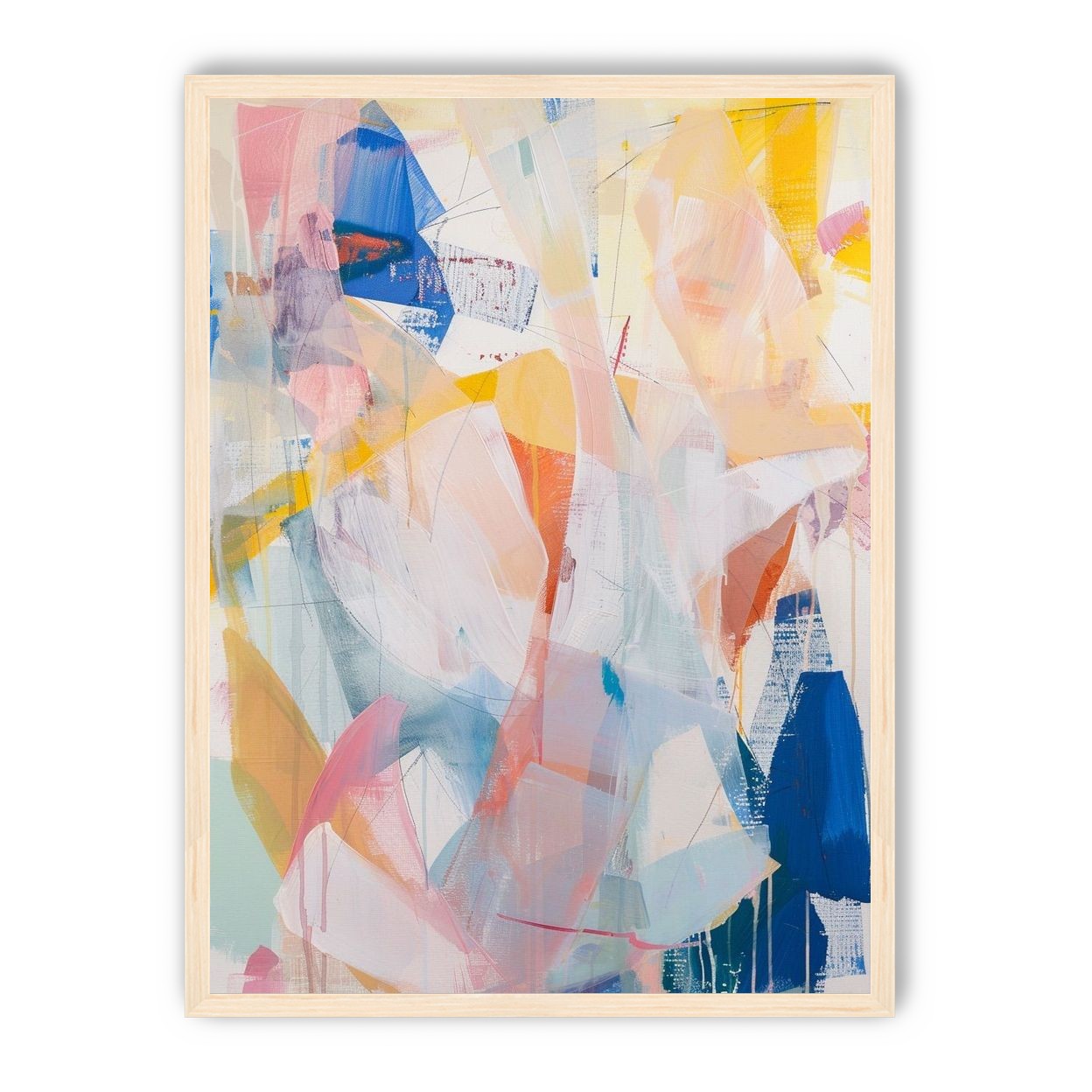 Translucent layers on canvas