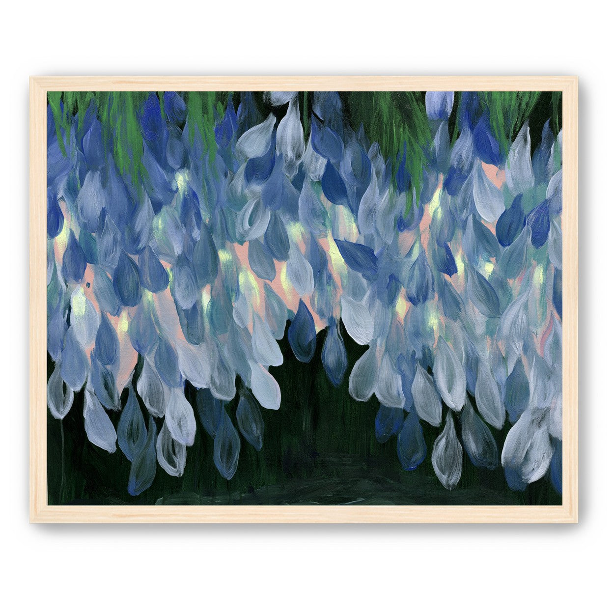 Wisteria over still water