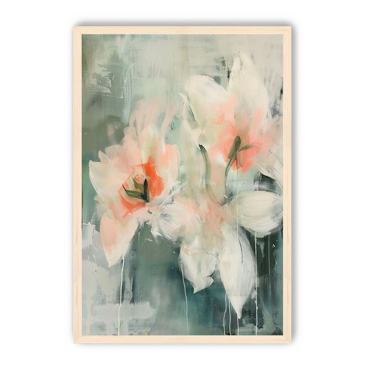Pale blooms in quiet paint