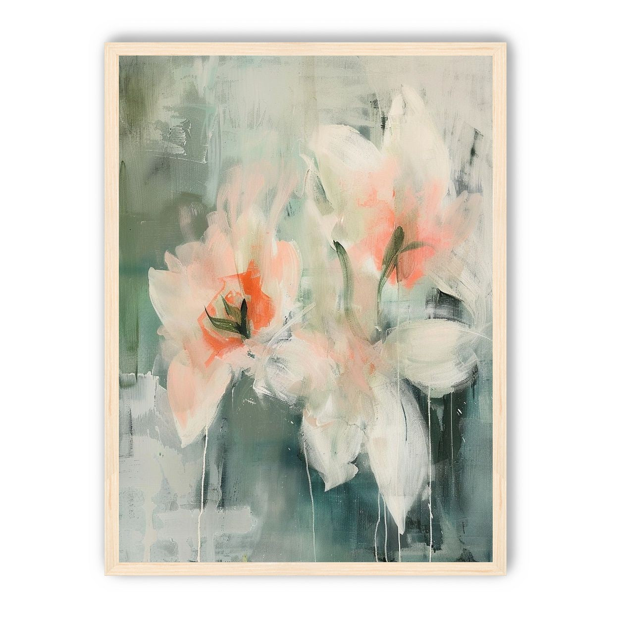 Pale blooms in quiet paint