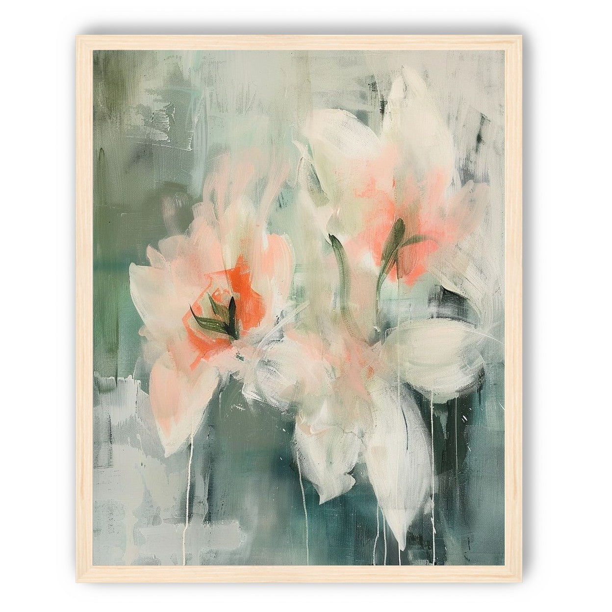 Pale blooms in quiet paint