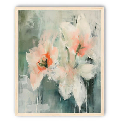 Pale blooms in quiet paint