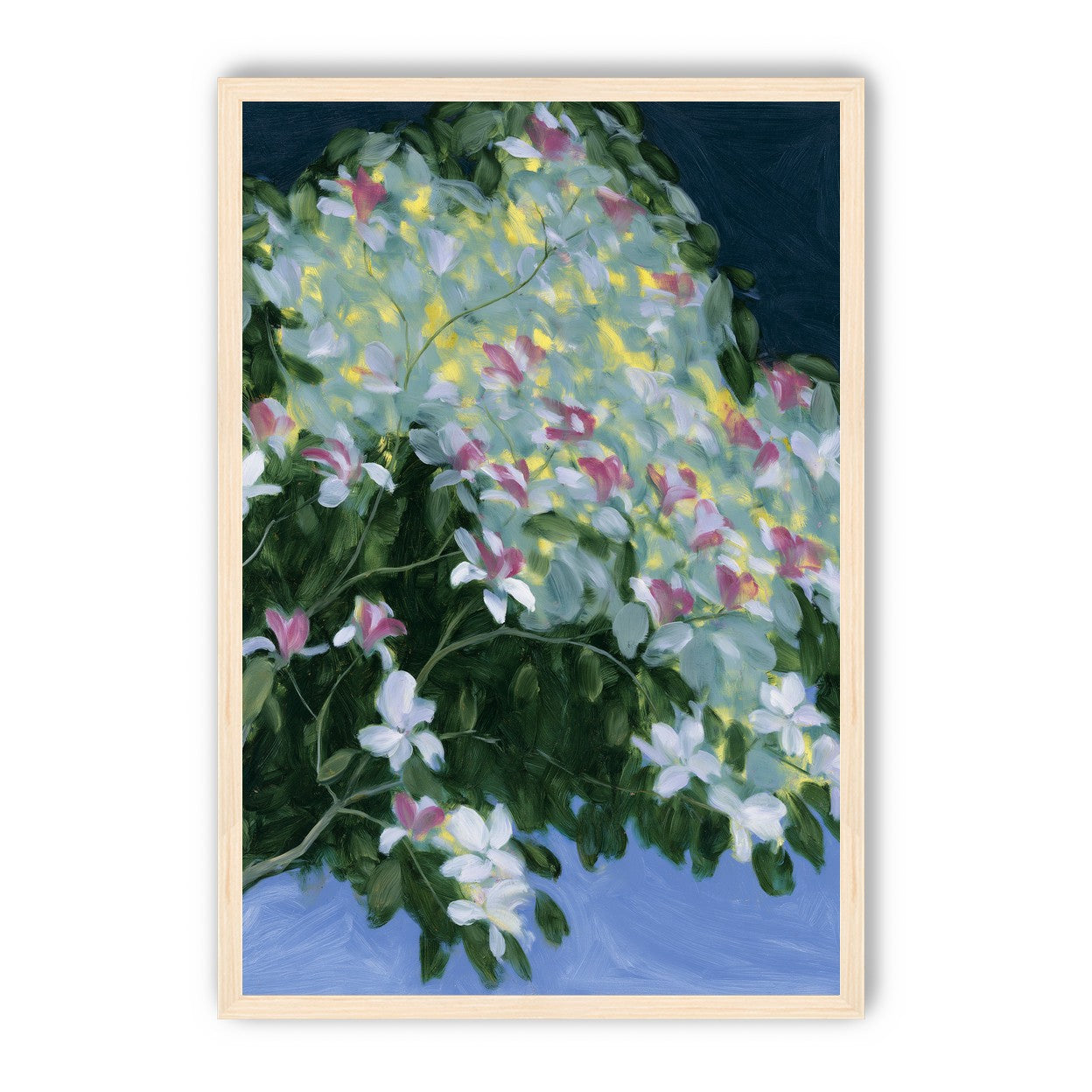 Blossoms across the night sky