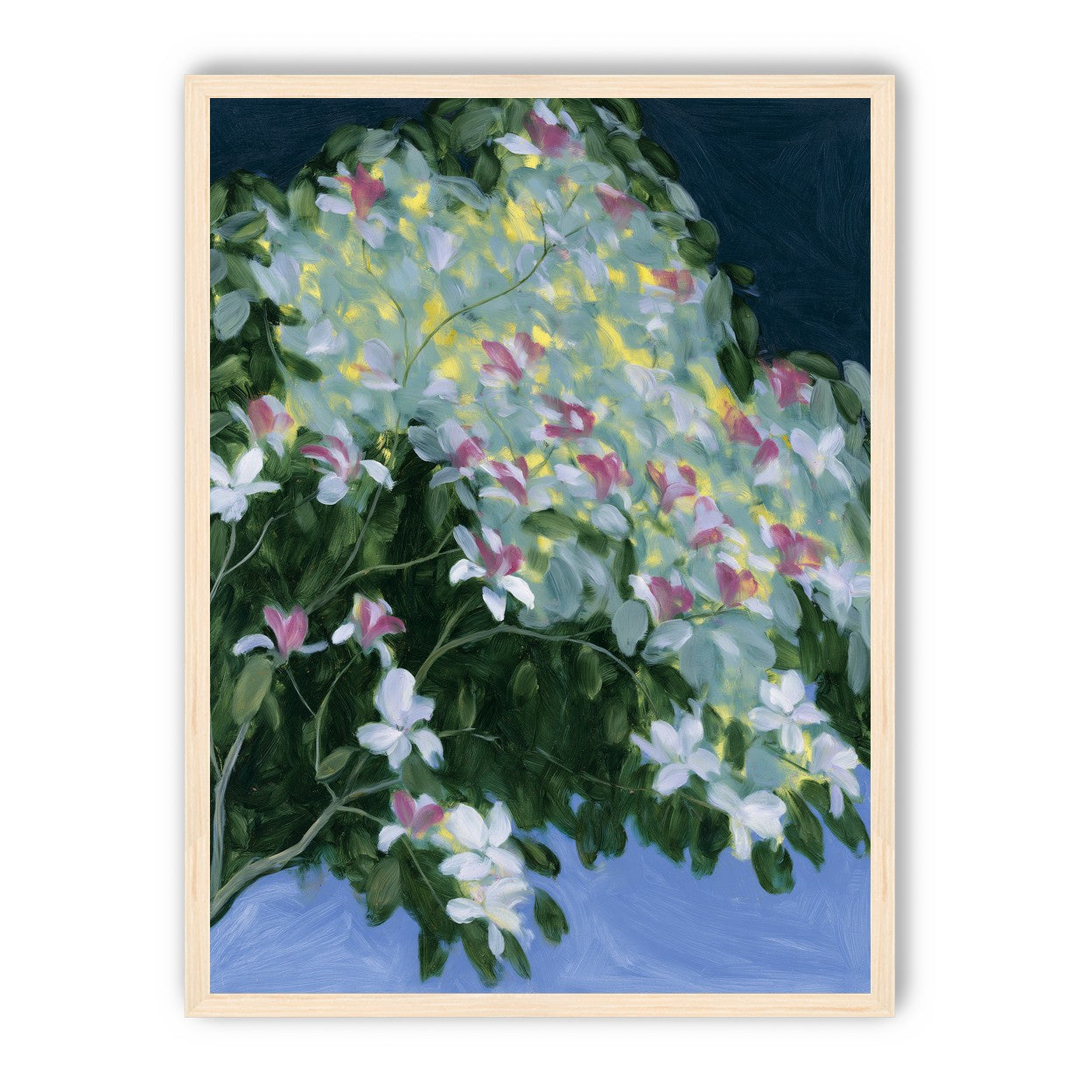 Blossoms across the night sky